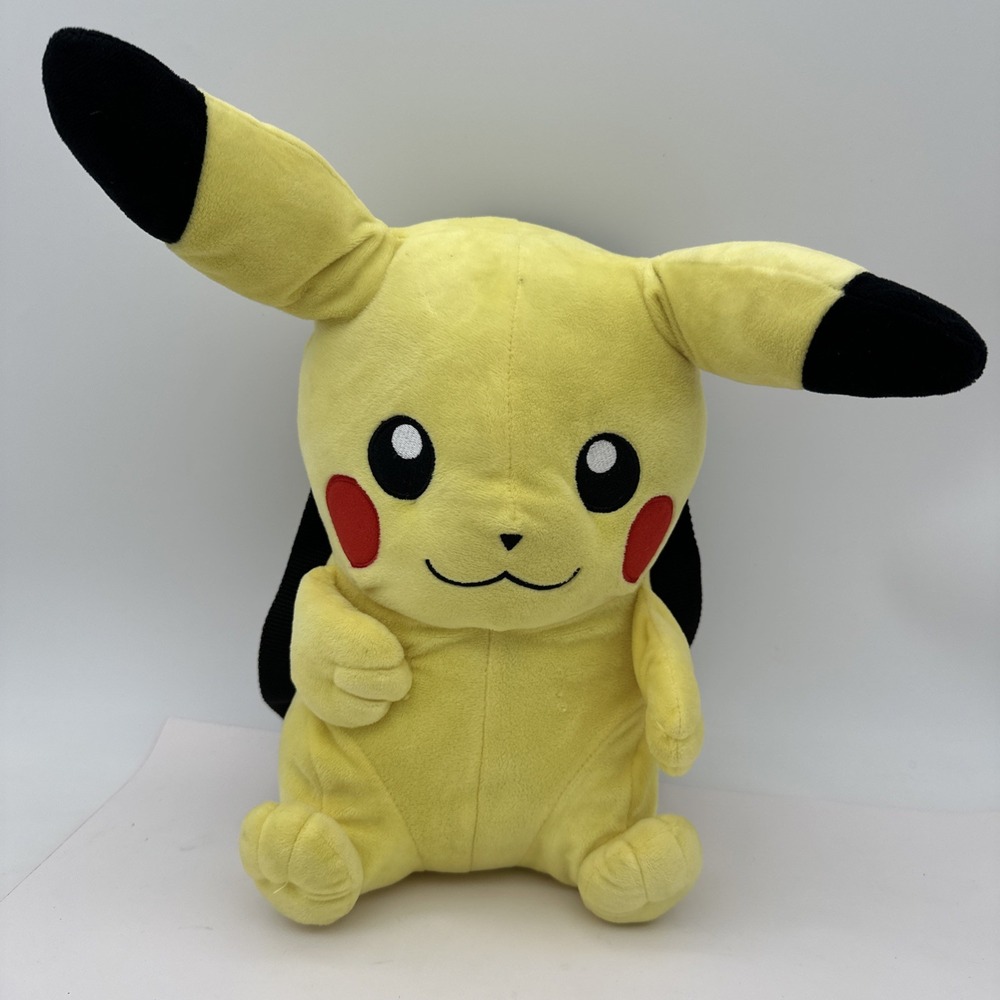 Pokemon Pikachu Plush Backpack 2016 Pikachu Stuffed Animal 13"